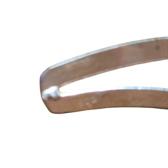 Handmade 925 Sterling Silver 12 Moonstone Cuff Bracelet - Picture 3 of 3